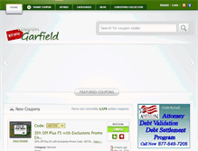 Tablet Screenshot of coupongarfield.com